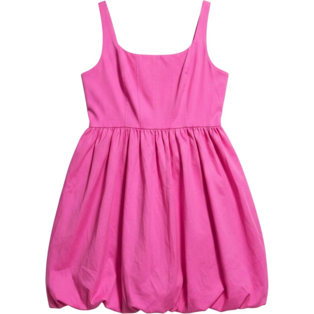 Adrianna Papell Pink Square Neck Bubble Hem Mini Dress Size 14 NWT